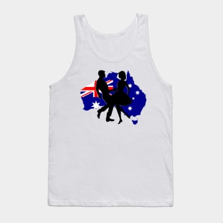 Australia Flag Map Tank Top